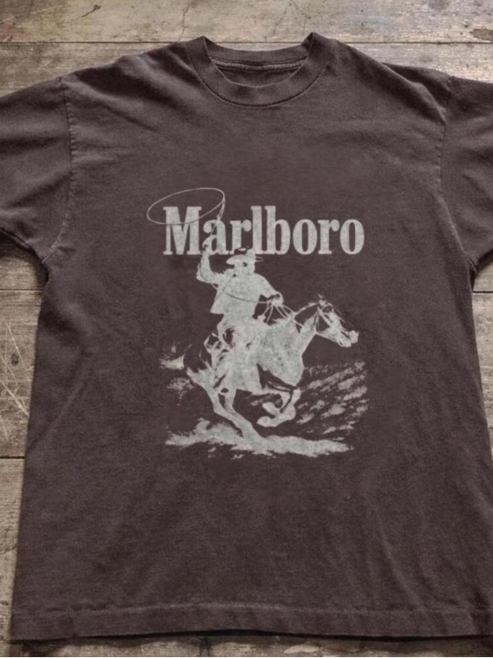 Dark Chocolate Short-Sleeve Marlboro Graphic Tee